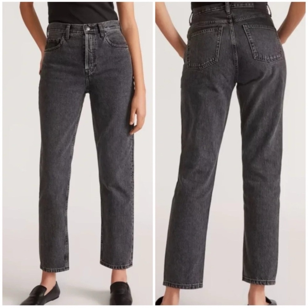 Everlane Women’s Size 28 Regular Charcoal Black Denim Cheeky Jeans